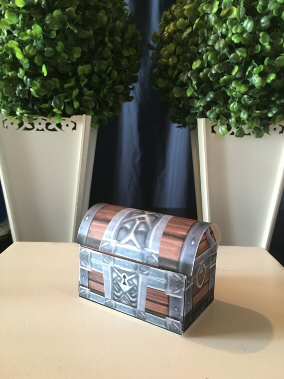 Items similar to World Of Warcraft Favor Box, Treasure Chest Party ...