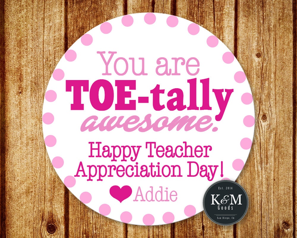 ON SALE Back to School Teacher Gift Tag / Teacher Appreciation Gift Tag ...