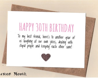 30th birthday card | Etsy