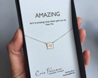 Graduation gift for friend Inspirational jewelry Gifts for her Inspiration Necklace Best Friend Friendship Gift Strength Jewelry Birthday