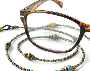 Glasses chain - beaded eyeglass lanyard necklace sunglasses holder