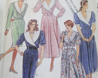 Dress Paper Pattern uncut used Size 8 McCalls 4682