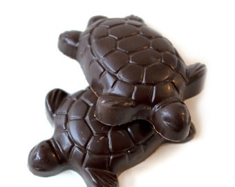 Caramel Turtle in Milk or Dark Chocolate, NUT FREE, 12 count