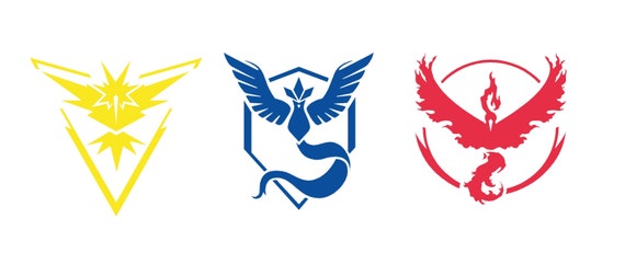 Pokemon Go Team Decals Team Mystic Team Valor Team Instinct 2"-8"