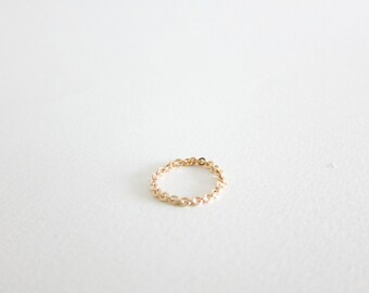 Chain Ring // Gold filled chain ring
