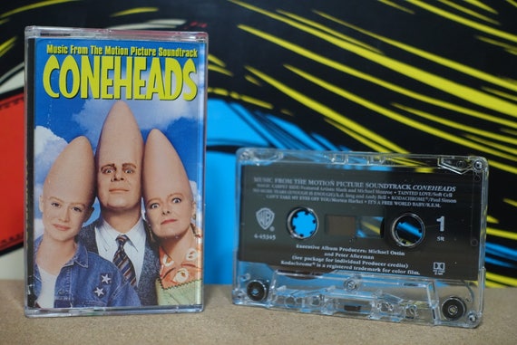Music From The Motion Picture Soundtrack Coneheads by Various Artists Vintage Cassette Tape