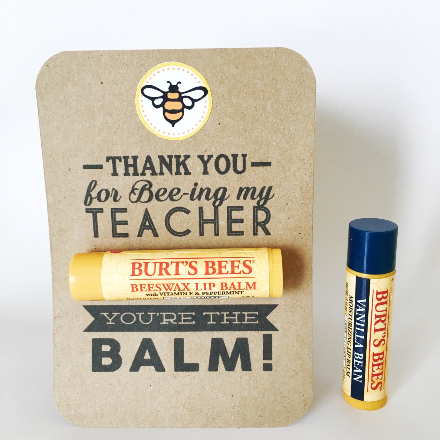 TEACHER APPRECIATION Gift You're the Balm Chapstick Thank