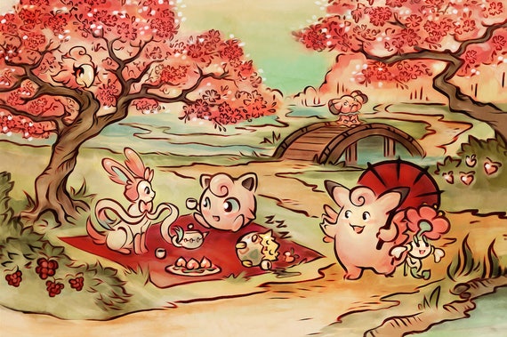 Risultati immagini per cherry blossom pokemon