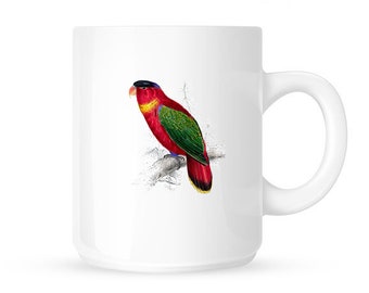 Black capped lory mug