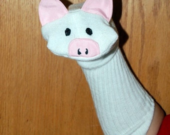 Pig Sock Puppet from Puppets by Margie