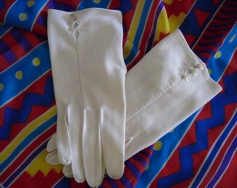 1950's White Gloves Evening and Formal Gloves Women"s Accessory