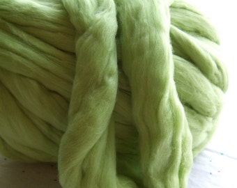 Chartreuse Merino Top - 3 Ounces