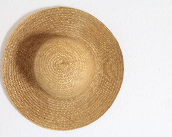 vintage straw hat 60s 70s neach boho festival summer hippie