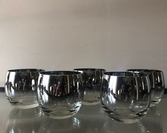 Vintage Mid century Modern Retro Dorothy Thorpe roly poly fade bar glasses