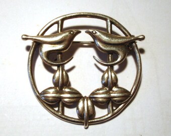 Vintage Silver Brooch - Scandinavian Style