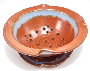 Berry Colander - Ceramic Strainer - Berry Basket Clay - Berry Bowl - Berry Basket - Pottery Berry Bowl - Ceramic Colander - In Stock