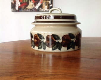 Arabia Finland Ruija mid century casserole dish - hand painted - 1970s vintage kitchenware