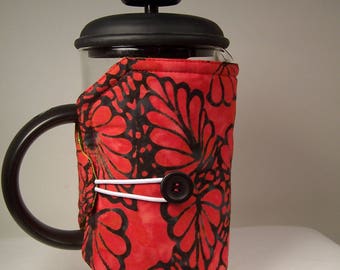 French Press Cozie, Insulated Coffee Pot Cozy, Bodum 8 Cup Press Pot Cosy, Hot Pot Sleeve Cozie
