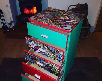 Marvel Comic 5 Drawer Unit