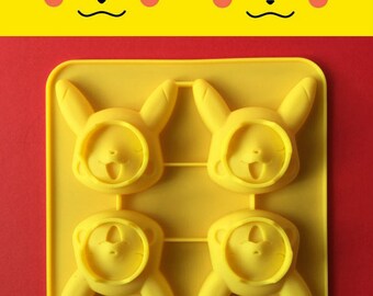 Pokemon Go Pikachu ice tray cake mold Japan Pokemon Jello cake silicone mold pokemon party