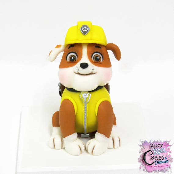 Rubble Paw Patrol Cake Topper