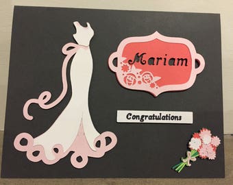 Bridal Shower Customizable Card