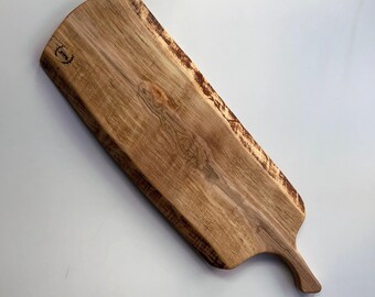 Large Charcuterie Board - Live Edge Cheese Board - Serving Platter - Ambosia Maple Board - Rustic Cheese Board - Housewarming Gift