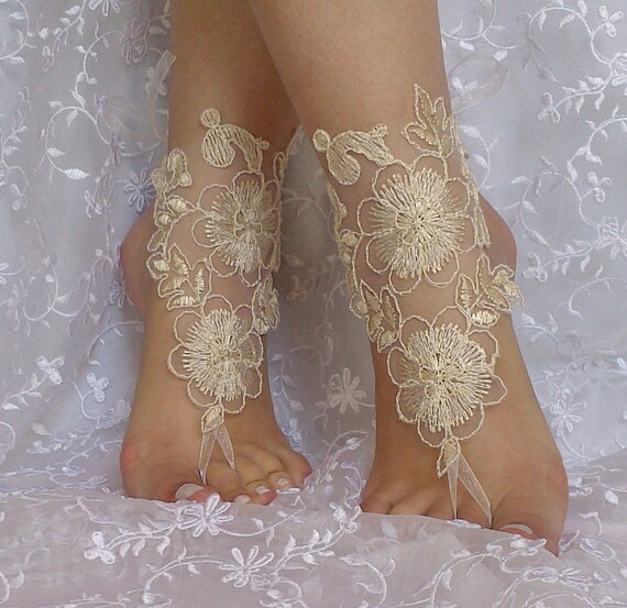 cappuccino gothic barefoot sandals wedding prom party steampunk bangle beach anklets bangles bridal bride bridesmaid