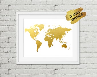 world map print etsy