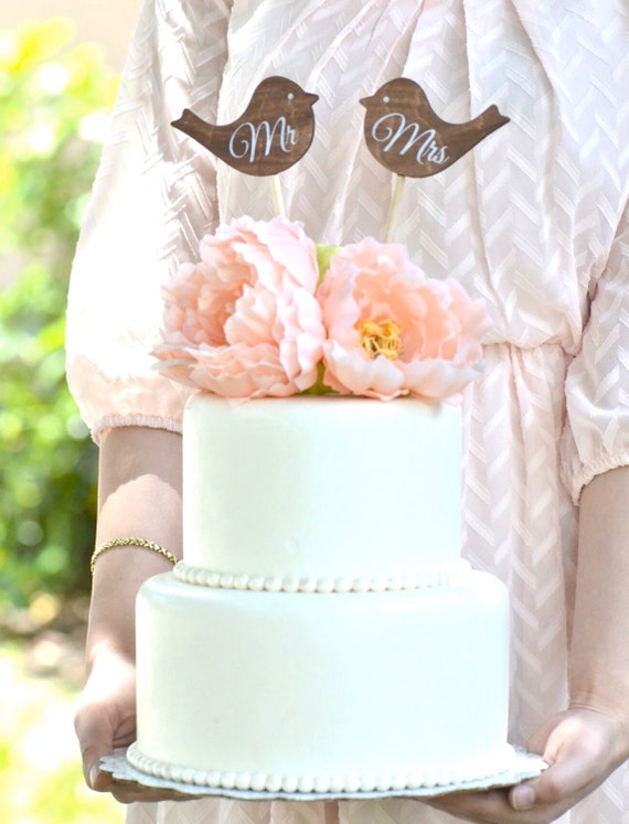 Wedding Mr and Mrs love birds cake topper wedding cake Wedding Mr and Mrs love birds cake topper wedding cake