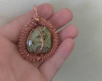 Heady wrapped rainforest jasper