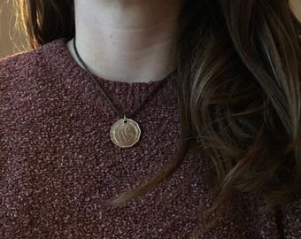 Chile 50 peso coin necklace
