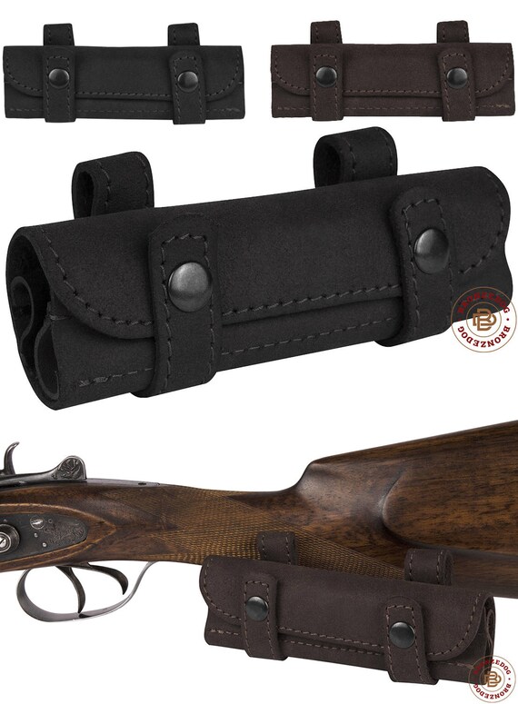 Leather Cartridge Holder Bullet Pouch .22 cal Belt Ammo Wallet