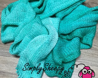 Hand dyed yarn Tiffany Blue