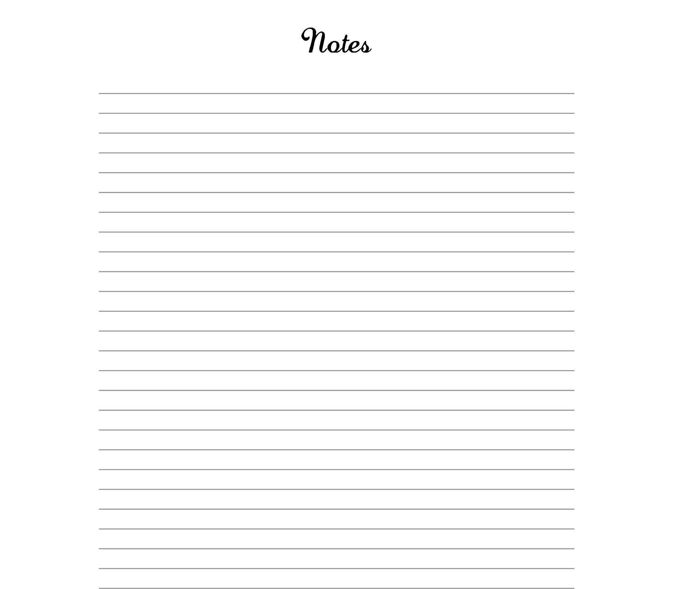 Note page