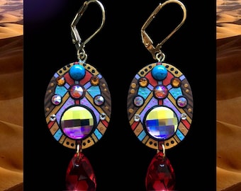 Handmade Swarovski Crystal Earrings