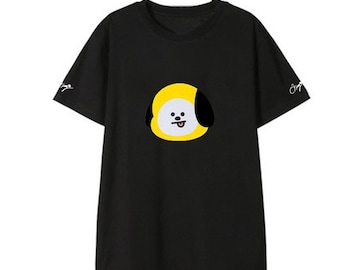 Kpop BTS Cartoon Album T-Shirt | Unisex Short Sleeve Design Cotton Tees | bts t-shirt for women and men, bts t shirt bt21