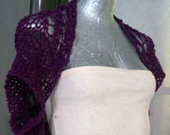 HAND KNIT SHRUG Women Sweater Girls Teens Shrug Shoulder cover
