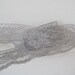 Gray Lace Trim Ribbon 3" inch wide Floral Lace Flower Design Sewing Lace Wedding Bridal Gift Wrap Gift Basket Home Decor Wreath wl083
