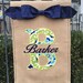 Custom Monogrammed Split Initial Garden Flag Personalized with Name