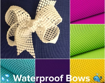 Hair Bows, The Elsie Waterproof Hair Bow - 4" Boutique Bow - Summer Hair Bows - Toddler Baby Hair Bows - Beach hair clip beach hair bows