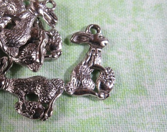 10 AS Easter Bunny Charms 17x13mm (B329f)