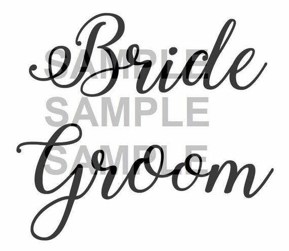Download Bride SVG File Groom SVG File Wedding svg file SVG Vinyl