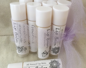 100% Pure, All Natural Lip Balms - 5 scents to choose from. More to come!