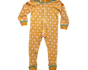 FRENCH vintage 70's / for kids / pajamas / overalls / terrycloth jersey / new old stock / size 2 years