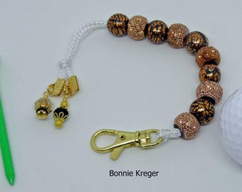 Golf Stroke Counter with Handmade Beads
