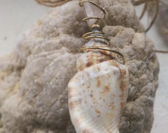 Quartz Crystal Sea Stone Pendant