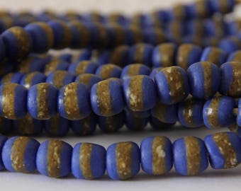 Cobalt Blue Kente Beads - AG 121
