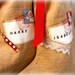 Christmas Stockings/Personalized Embroidered Hessian Christmas Stockings/Custom/Burlap/vintage style/rustic/noel/natale/Weihnachten/santa