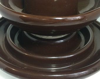 1955 Brown Ceramic Insulator 11 x 7